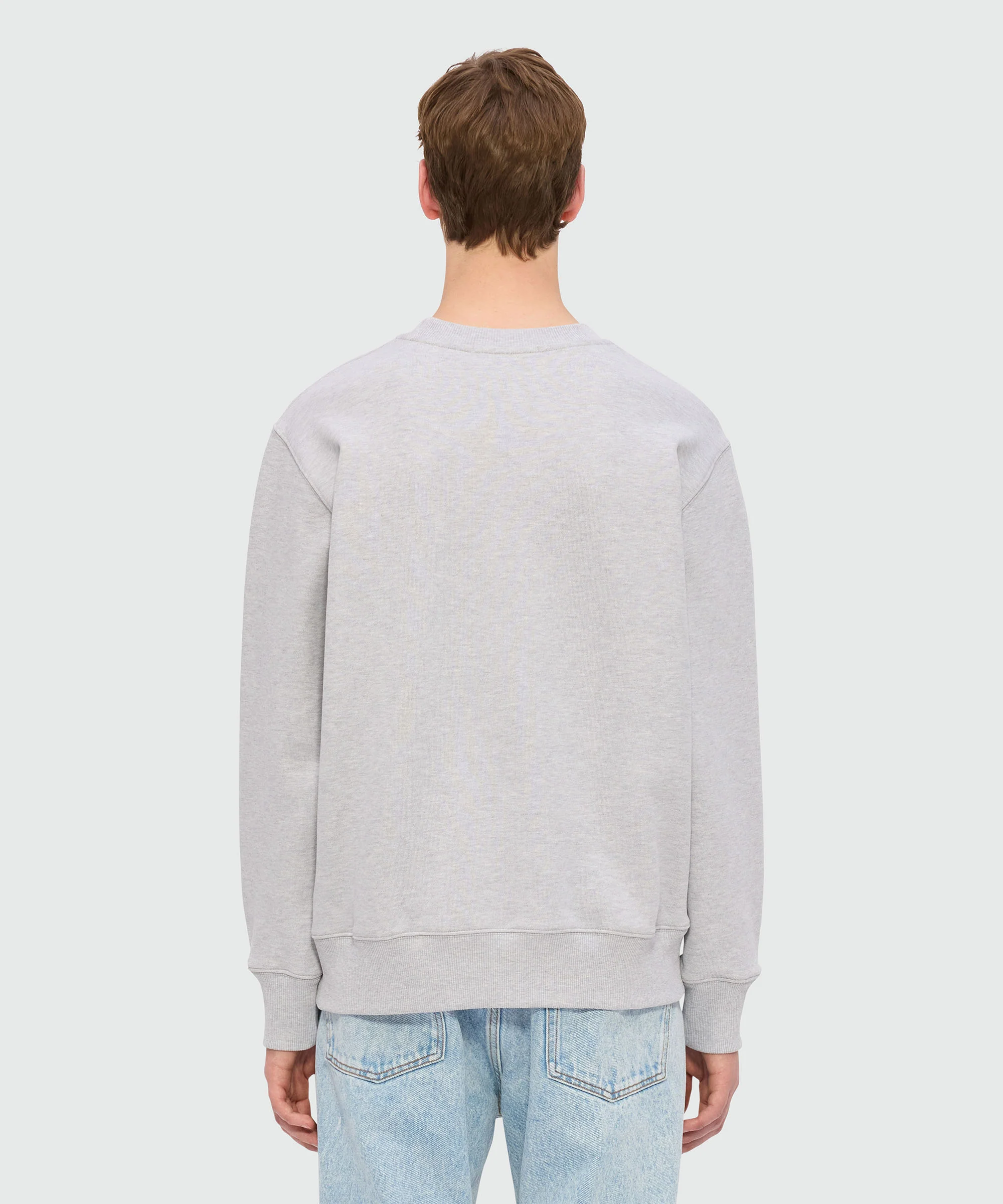Grey melange jersey sweatshirt with "TheMwave" embroidery - Image 3
