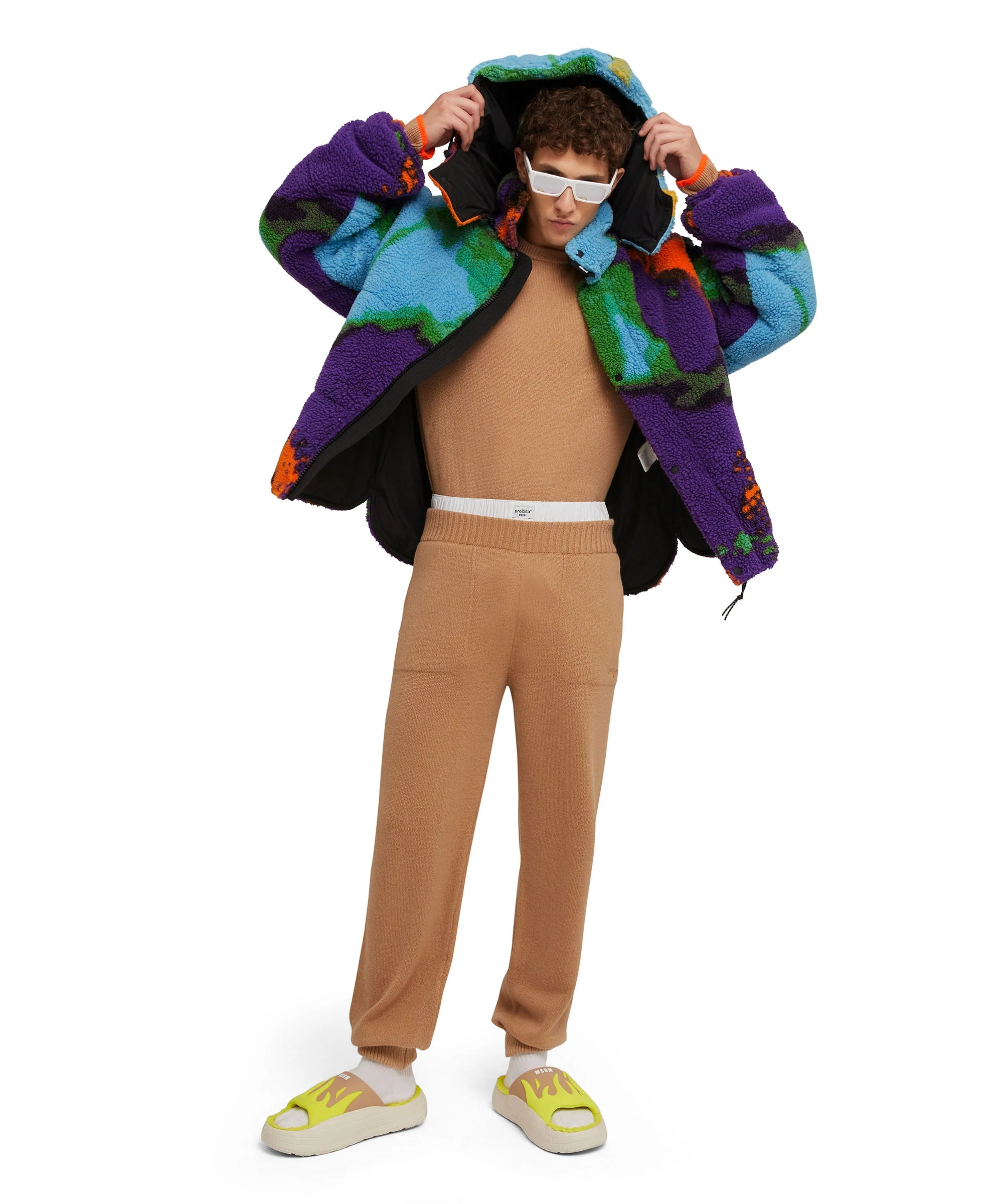 Mirrored sunglasses in Polaroid acetate for MSGM - Image 5