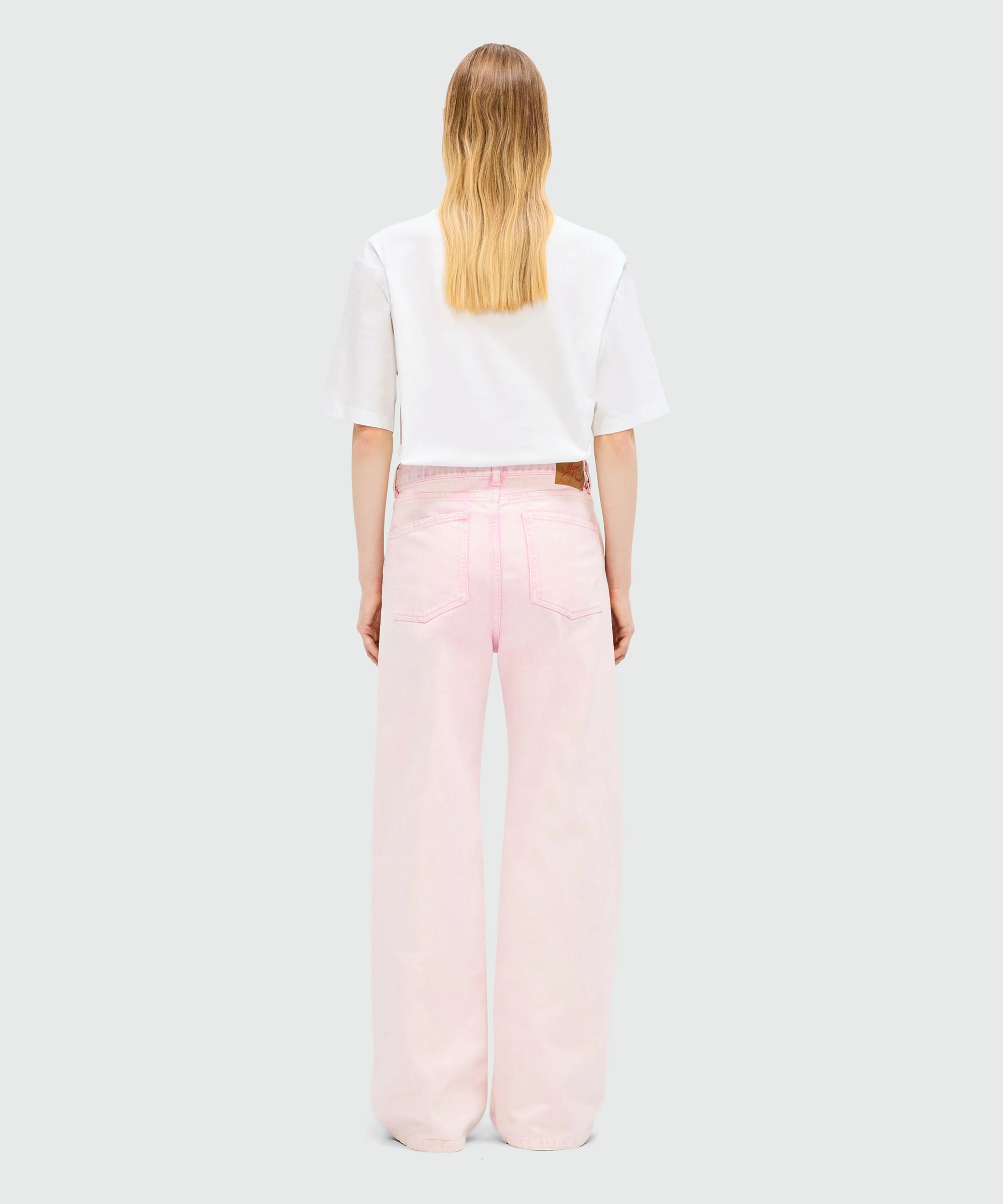 Pink bull denim trousers - Image 3
