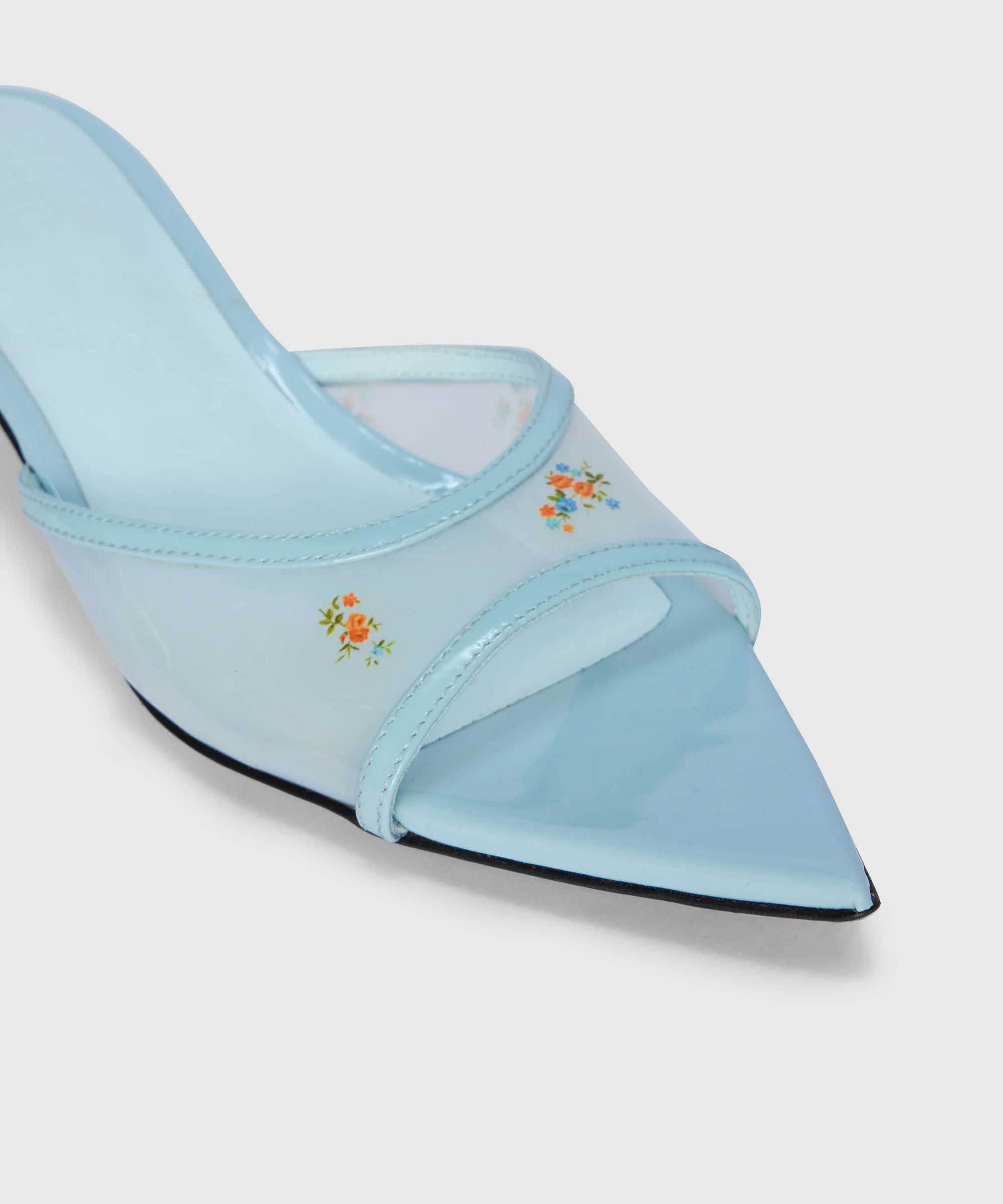 Printed TPU kitten-heel sandals - Image 4